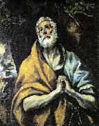 El Greco The Repentant Peter oil on canvas